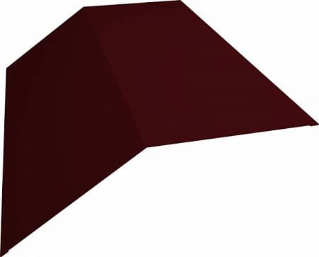 Изображение Конек плоский Grand Line (Гранд Лайн), покрытие Quarzit 0.5, 190х190 мм, цвета по каталогу RAL и RR