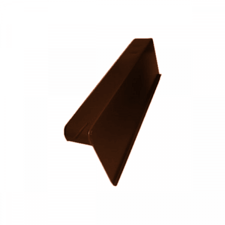 Изображение Боковая облегченная черепица, алюминий D-BORK / Д-БОРК, цвет темно-коричневый