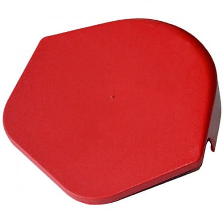 Изображение Фирафикс коньковый торцевой элемент ПВХ Braas (Браас), цвет красный