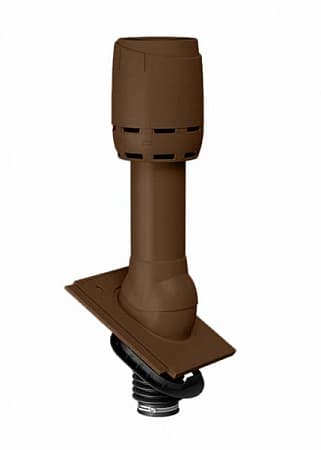 Изображение Комплект вентиляции сантехнического стояка Braas (Браас) для плоской черепицы, цвет коричневый