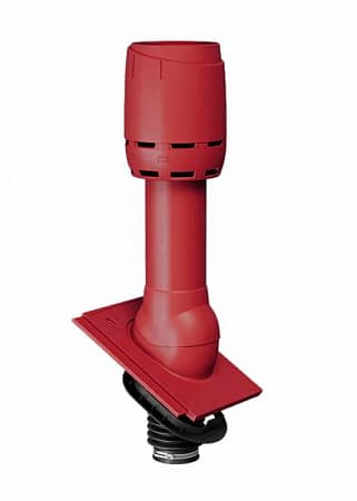 Изображение Комплект вентиляции сантехнического стояка Braas (Браас) для плоской черепицы, цвет красный