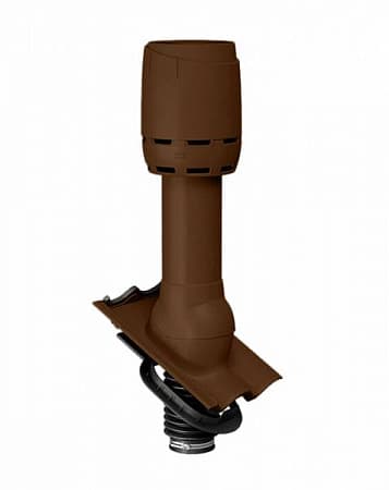 Изображение Комплект вентиляции сантехнического стояка Braas (Браас) для волновой черепицы, цвет коричневый