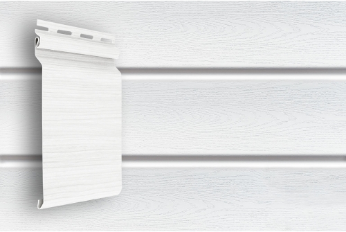 Изображение Сайдинг виниловый архитектурный планкен Grand Line 3х0.246 м белый