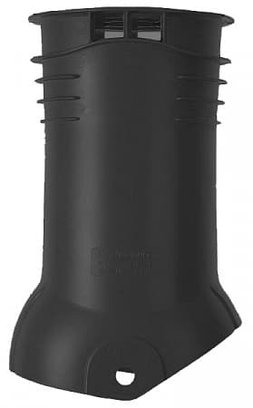 Изображение Насадка вентиляционной трубы для профиля Франкфурт и Янтарь для прохода стояков через кровлю Braas (Браас), цвет черный