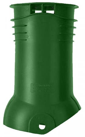 Изображение Насадка вентиляционной трубы для профиля Франкфурт и Янтарь для прохода стояков через кровлю Braas (Браас), цвет зеленый