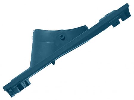 Изображение Проходная черепица из комплекта для профиля Франфурт и Янтарь для прохода через кровлю кабеля или антенной штанги Braas (Браас), цвет синий
