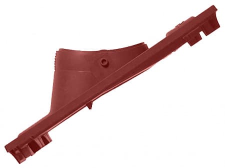 Изображение Проходная черепица из комплекта для профиля Франфурт и Янтарь для прохода через кровлю кабеля или антенной штанги Braas (Браас), цвет вишня