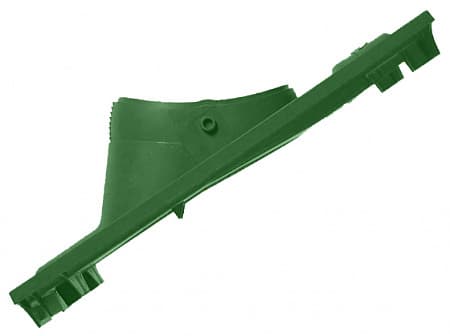 Изображение Проходная черепица из комплекта для профиля Франфурт и Янтарь для прохода через кровлю кабеля или антенной штанги Braas (Браас), цвет зеленый