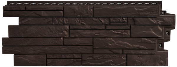 Изображение Фасадная панель Grand Line Стандарт Скала коричневая