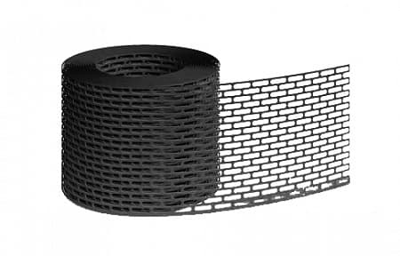 Изображение Вентиляционная лента свеса ПВХ D-BORK / Д-БОРК, 5.0 м, цвет черный