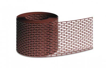 Изображение Вентиляционная лента свеса ПВХ D-BORK / Д-БОРК, 5.0 м, цвет коричневый