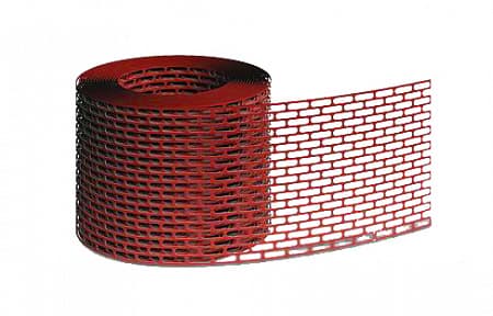 Изображение Вентиляционная лента свеса ПВХ D-BORK / Д-БОРК, 5.0 м, цвет красный