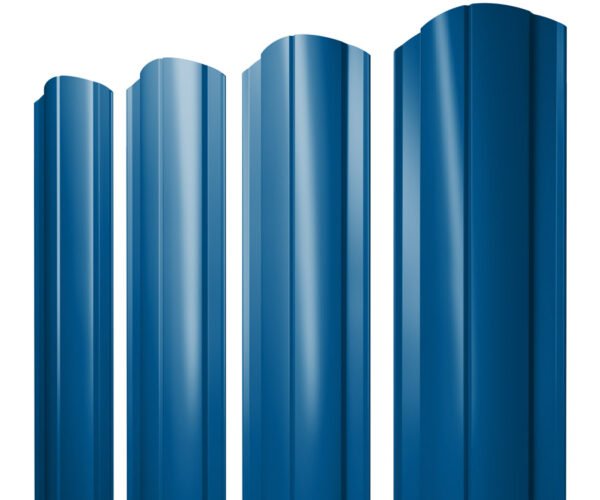 Изображение Штакетник Круглый фигурный 0,4 PE RAL 5005 сигнальный синий