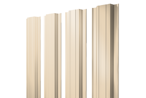 Изображение Штакетник Прямоугольный с прямым резом 0,45 PE RAL 1015 светлая слоновая кость