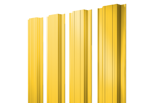 Изображение Штакетник Прямоугольный с прямым резом 0,45 PE RAL 1018 цинково-желтый