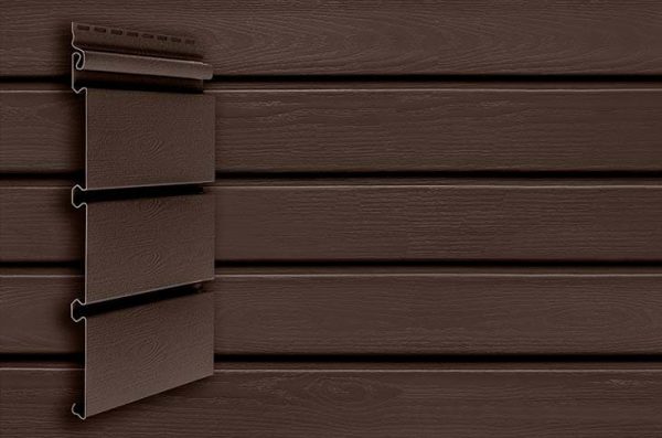 Изображение Сайдинг акриловый архитектурный планкен Grand Line Premium Acryl, 3х0.246 м, темный дуб