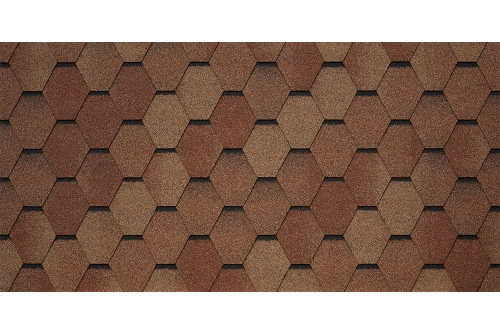 Изображение Битумная черепица TEGOLA VENETO terracotta 206 (терракотта)