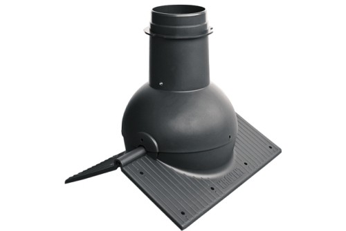 Изображение Коньковый элемент Krovent Pipe-Cone черный