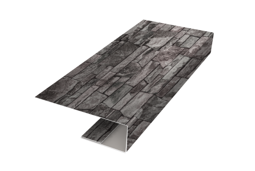 Изображение J-Профиль 12мм 0,45 Print Elite Fine Stone TwinColor (2м)