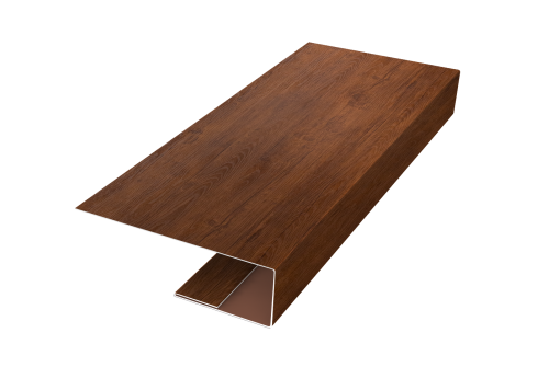 Изображение J-Профиль 12мм 0,45 Print Premium Golden Wood Fresh TwinColor (3м)
