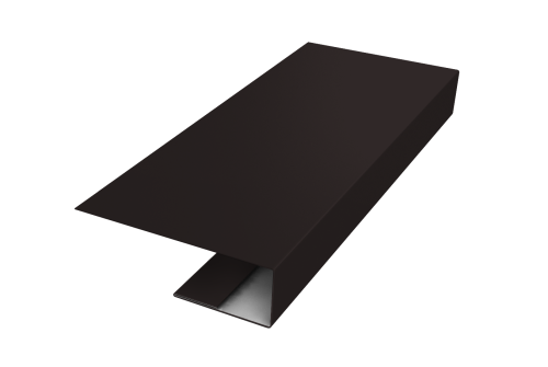 Изображение J-Профиль 12мм 0,5 Satin Matt RAL 9005 черный (3м)