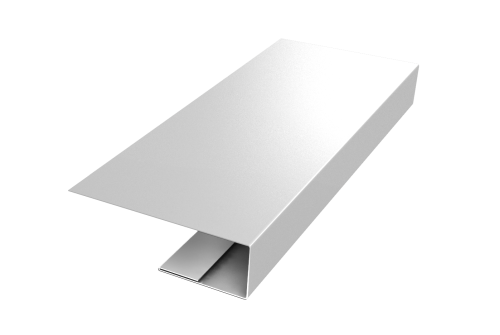 Изображение J-Профиль 12мм 0,5 Satin с пленкой RAL 9003 сигнальный белый (3м)