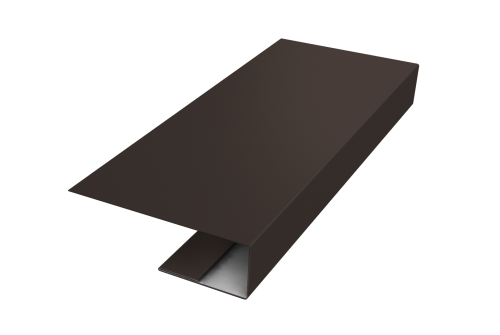 Изображение J-Профиль 12мм 0,5 Satin с пленкой RR 32 темно-коричневый (2м)
