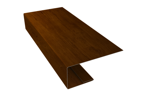 Изображение J-Профиль 18мм 0,45 Print-Double Premium Golden Wood Intense F (2м)