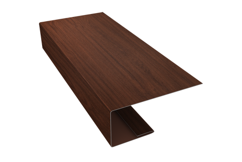 Изображение J-Профиль 18мм 0,45 Print Elite Choco Wood TwinColor (2м)