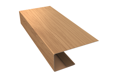 Изображение J-Профиль 18мм 0,45 Print Elite Honey Wood TwinColor (3м)