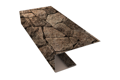 Изображение J-Профиль 18мм 0,45 Print Elite King Stone TwinColor (3м)