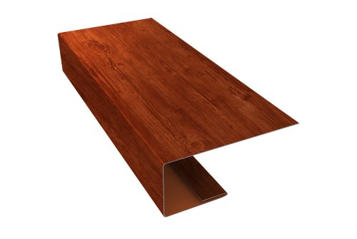 Изображение J-Профиль 18мм 0,45 Print Elite Honey Wood TwinColor (2м)