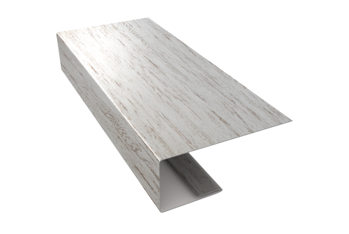 Изображение J-Профиль 18мм 0,45 Print Elite Snow Wood TwinColor (3м)