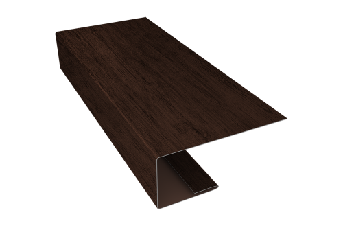 Изображение J-Профиль 18мм 0,45 Print Premium Antique Wood TwinColor (2м)