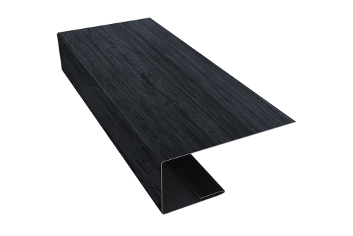 Изображение J-Профиль 18мм 0,45 Print Premium Grey Wood TwinColor (3м)