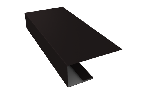 Изображение J-Профиль 18мм 0,5 PurLite Matt RAL 9005 черный (3м)