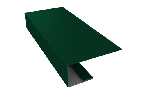 Изображение J-Профиль 18мм 0,5 Satin с пленкой RAL 6005 зеленый мох (3м)