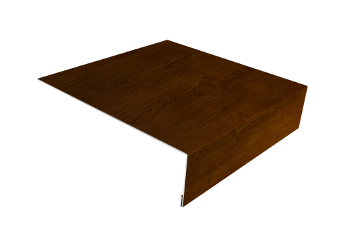 Изображение Планка лобовая/околооконная простая 190х50 0,45 Print-Double Premium Golden Wood Intense F (3м)