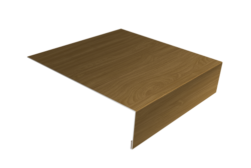 Изображение Планка лобовая/околооконная простая 190х50 0,45 Print Elite Honey Wood TwinColor (2м)