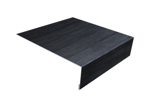 Изображение Планка лобовая/околооконная простая 190х50 0,45 Print Premium Grey Wood TwinColor (2м)