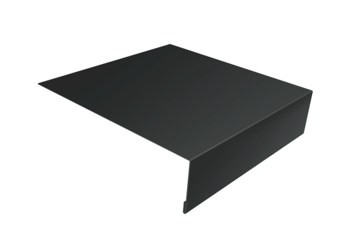 Изображение Планка лобовая/околооконная простая 190х50 0,5 Velur X RAL 7016 антрацитово-серый (3м)