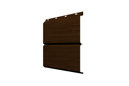Изображение Софит ЭкоБрус без перфорации 0,345 Grand Line 0,45 Print Elite с пленкой Choco Wood TwinColor