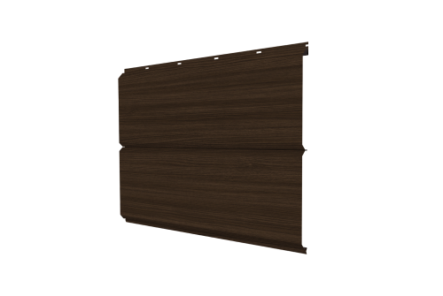 Изображение Софит ЭкоБрус new без перфорации 0,45 Print Elite с пленкой Coffee Wood TwinColor