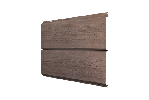 Изображение Софит ЭкоБрус new c перфорацией 0,45 Print Elite White Wood TwinColor