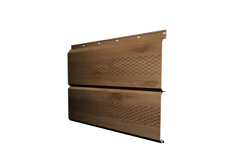 Изображение Софит ЭкоБрус с перфорацией 0,345 Grand Line 0,45 Print Premium Pine Wood Fresh