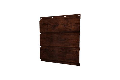 Изображение Софит металлический без перфорации 0,45 Print Elite с пленкой Cherry Wood TwinColor