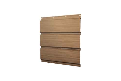 Изображение Софит металлический без перфорации 0,45 Print Elite с пленкой Honey Wood TwinColor