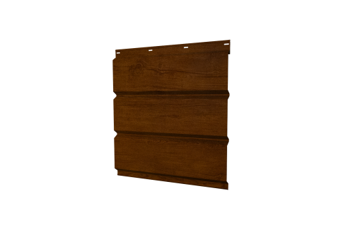 Изображение Софит металлический без перфорации 0,45 Print Premium с пленкой Golden Wood Intense FTC