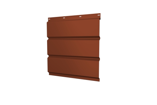 Изображение Софит металлический без перфорации 0,5 Satin с пленкой RAL 8004 терракота
