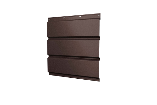Изображение Софит металлический без перфорации 0,5 Satin с пленкой RAL 8017 шоколад